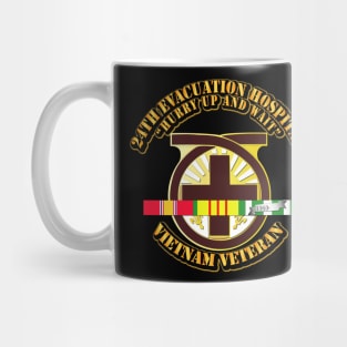 24th Evacuation Hospital w SVC Ribbon Mug